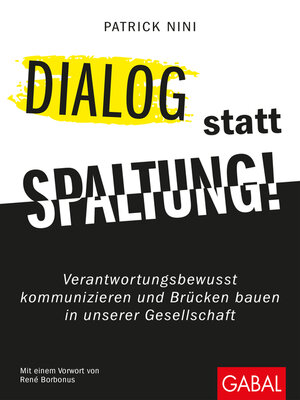 cover image of Dialog statt Spaltung!